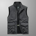 thumbnail image 1 of Father Day Sale Deals!Mens Fishing Vests Multiple Pockets,Men Outerwear Vests for Summer Utility Safari Travel Vest with Pockets, Summer Lightweight Sleeveless Outdoor Work Cargo Fly Summer Vest, 1 of 3