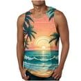 thumbnail image 1 of Father Day Sale Deals!YANHAIGONG Mens Breathable Tank Top,Mens Graphic Tank Tops Beach 3d Print Tank Top,Summer Casual Novelty Gym Workout Bodybuilding Sleeveless Round Neck Hawaii Tank Tops, 1 of 4
