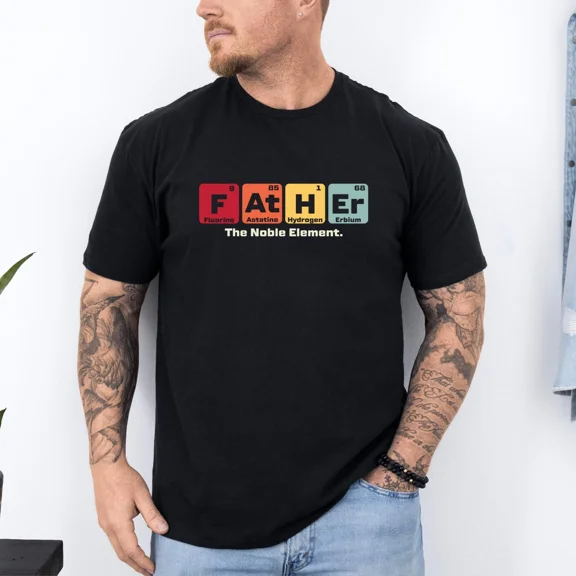 Father Element Dad Chemistry Science Lover Graphic Unisex T-Shirt up to size 5XL