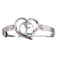 thumbnail image 1 of Father Fat Sports Faly Art Deco Fashion Bracelet Heart Jewelry Wire Bangle, 1 of 4