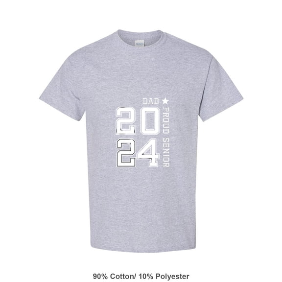 Father Graduation Gift For A Proud Senior Dad Of Class Of 2024 Unisex T-Shirt, for men & women, up to size 5XL