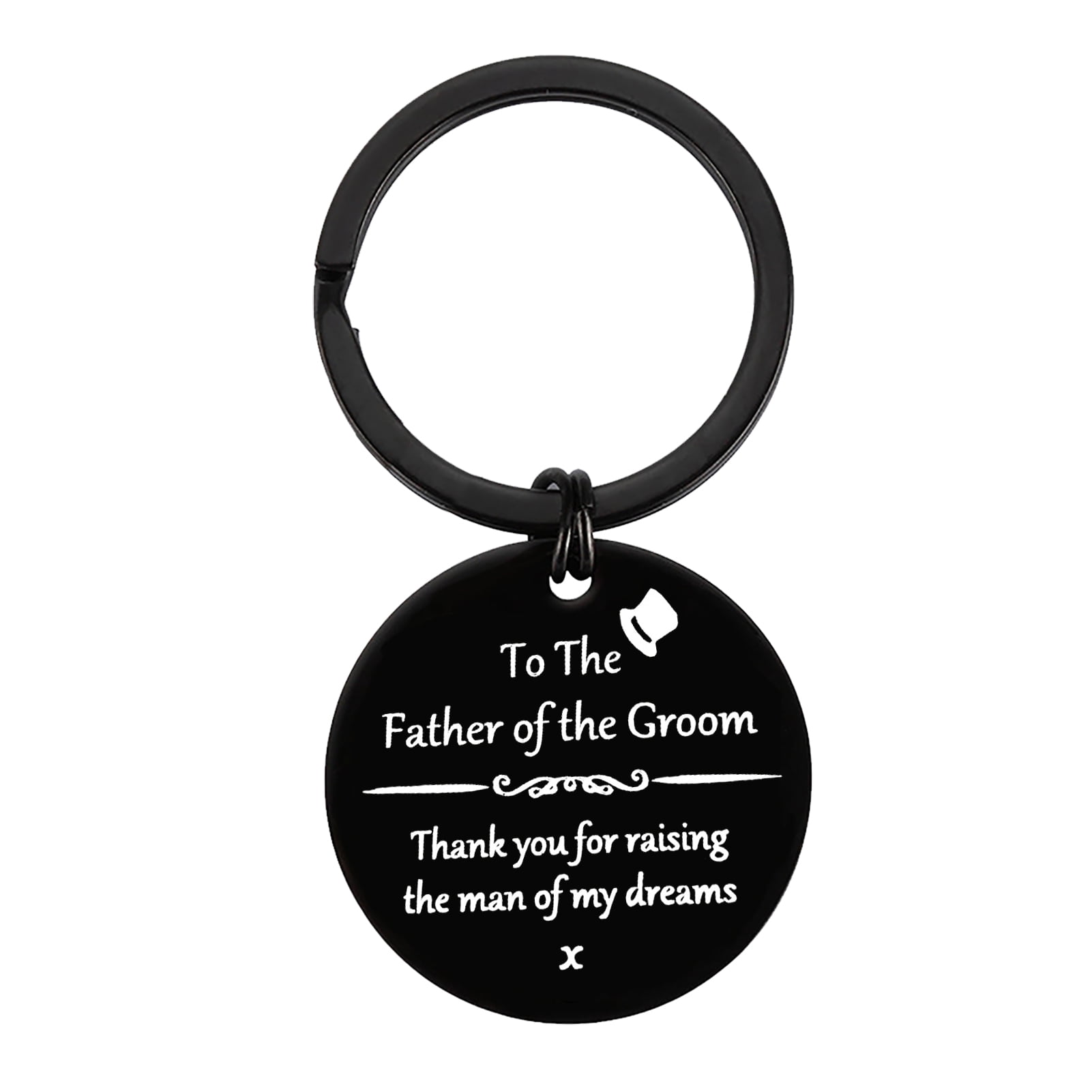 Father of the Groom Keychain Father in Law Gift Keyring Wedding
