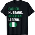 thumbnail image 1 of Father Husband Nigerian Legend Men's Graphic T-Shirt Retro Nigeria Flag Heritage Pride Apparel Funny Dad Gift, 1 of 6