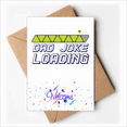 thumbnail image 1 of Father Joke Ready Art Deco Fashion Welcome Back Greeting Cards Envelopes Blank, 1 of 4