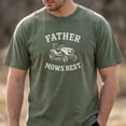 thumbnail image 1 of Father Mows Best, Funny Father's Day Gift, Vintage Lawn Mower Tee, Unisex Dad Shirt, Gift for Dad Who Loves Lawn Care, 1 of 5