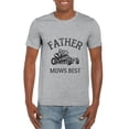 thumbnail image 1 of Father Mows Best Funny Lawn Mowing Dad Fathers Day Gift T-Shirt, for men & women, up to size 5XL, 1 of 3