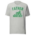 thumbnail image 1 of Father Mows Best Shirt, Unisex, Funny Lawn Care Shirt, Dad Mowing Shirt, Funny Father's Day Shirt, Funny Lawncare Shirt, Green Lawn Shirt (Athletic Heather, L), 1 of 1