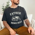 thumbnail image 1 of Father Mows Best T-Shirt , Funny Father's Day Gift ,Vintage Lawn Mower Tee, Premium Unisex Dad Shirt , Gift for Dad Who Loves Lawn Care TH270541, 1 of 5