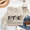 thumbnail image 1 of Father Noun Sweatshirt, Father Hoodie, Fathers Day Gift, Like A Dad But Mightier, Gift For Dad, Best Father Sweatshirt, Dad Birthday Gift, 1 of 5