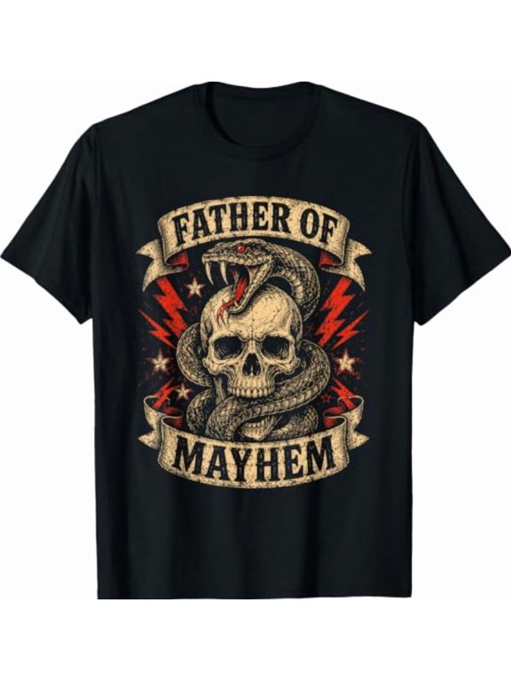 Father Of Mayhem Dad Family T-Shirt