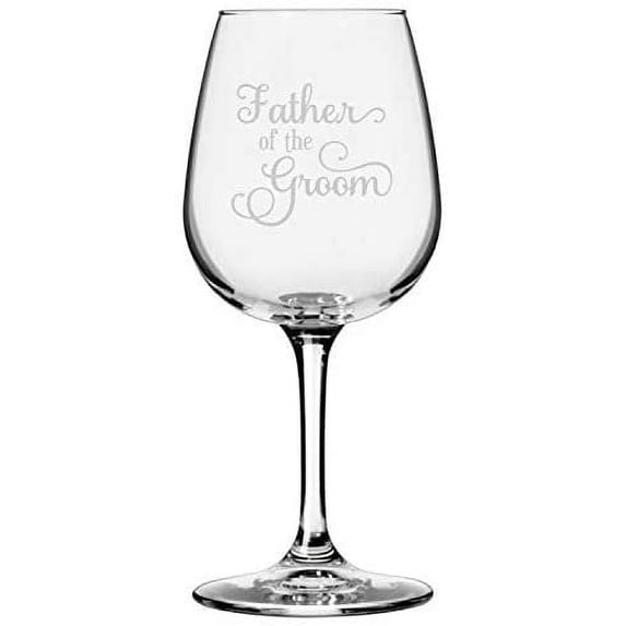 Father Of The Groom Samantha Font Wedding Party Themed 12.75oz All Purpose Libbey Wine Glass