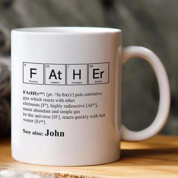 Father Periodic Table For Science Chemistry Dad, Bekilab, 11oz 15oz Mug