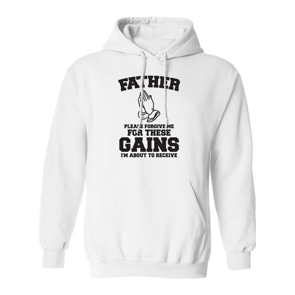 Father Please Forgive Me Adult Hooded Sweatshirt