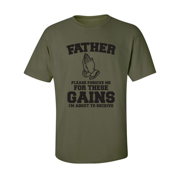 Father Please Forgive Me Adult Short Sleeve T-shirt