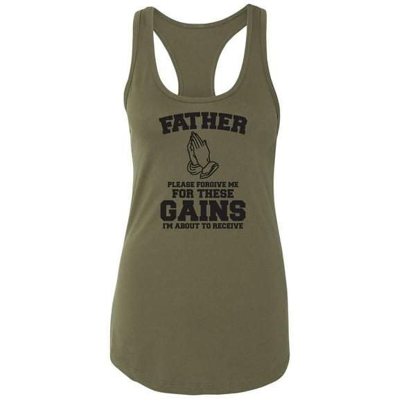 Father Please Forgive Me Racerback Tank