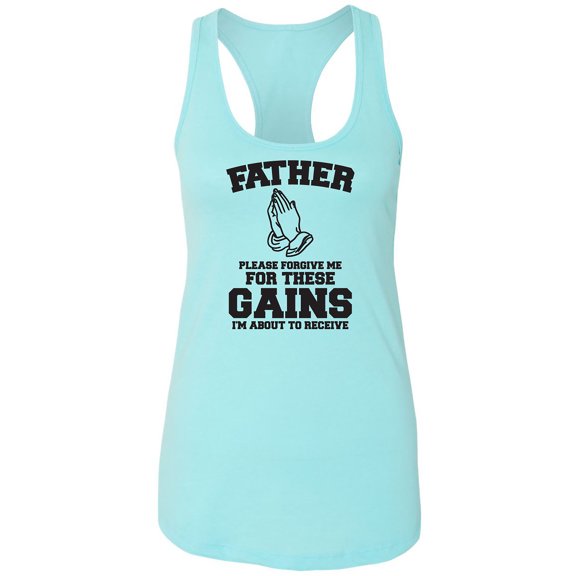 Father Please Forgive Me Racerback Tank