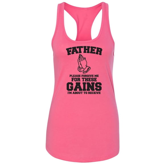 Father Please Forgive Me Racerback Tank