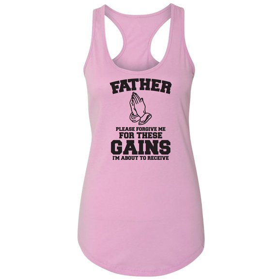 Father Please Forgive Me Racerback Tank