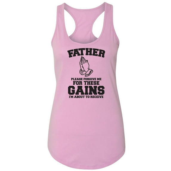 Father Please Forgive Me Racerback Tank