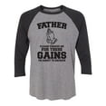 thumbnail image 1 of Father Please Forgive Me Unisex 3/4 Sleeve Baseball Raglan Tee, 1 of 2