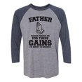 thumbnail image 1 of Father Please Forgive Me Unisex 3/4 Sleeve Baseball Raglan Tee, 1 of 2