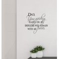 thumbnail image 1 of Father Quote Vinyl Decals Dad Guiding Hand Forever Word Wall Stickers 12x12-Inch Black, 1 of 2