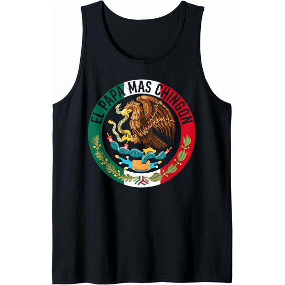 Father'S Day El Papa Mas Chingon Mexican Dad Spanish Tank Top Size S-3XL