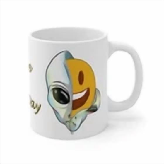 FatherS Day Gift Idea | Alien Emoji Have A Nice Day Coffee Mug | White 11Oz