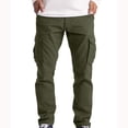 thumbnail image 1 of Father'S Day Gifts Under $10,AXXD Cargo Trousers Work Wear Cargo 6 Pocket Full Pants Cargo Pants for Men Slim Fit Army Green 5XL, 1 of 5