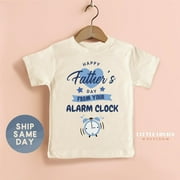 BELLA + CANVAS Father'S Day Toddler Shirt, Funny Alarm Clock Design, Cute Father'S Day Gift For Dad, Daddy And Me Matching Outfit(Ca-D6), New Born, Baby Shower Gift, New Parents Gift