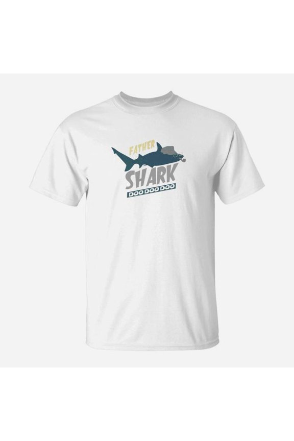 Father Shark Doo Doo Grandpa Men Fathers Day Premium TShirt