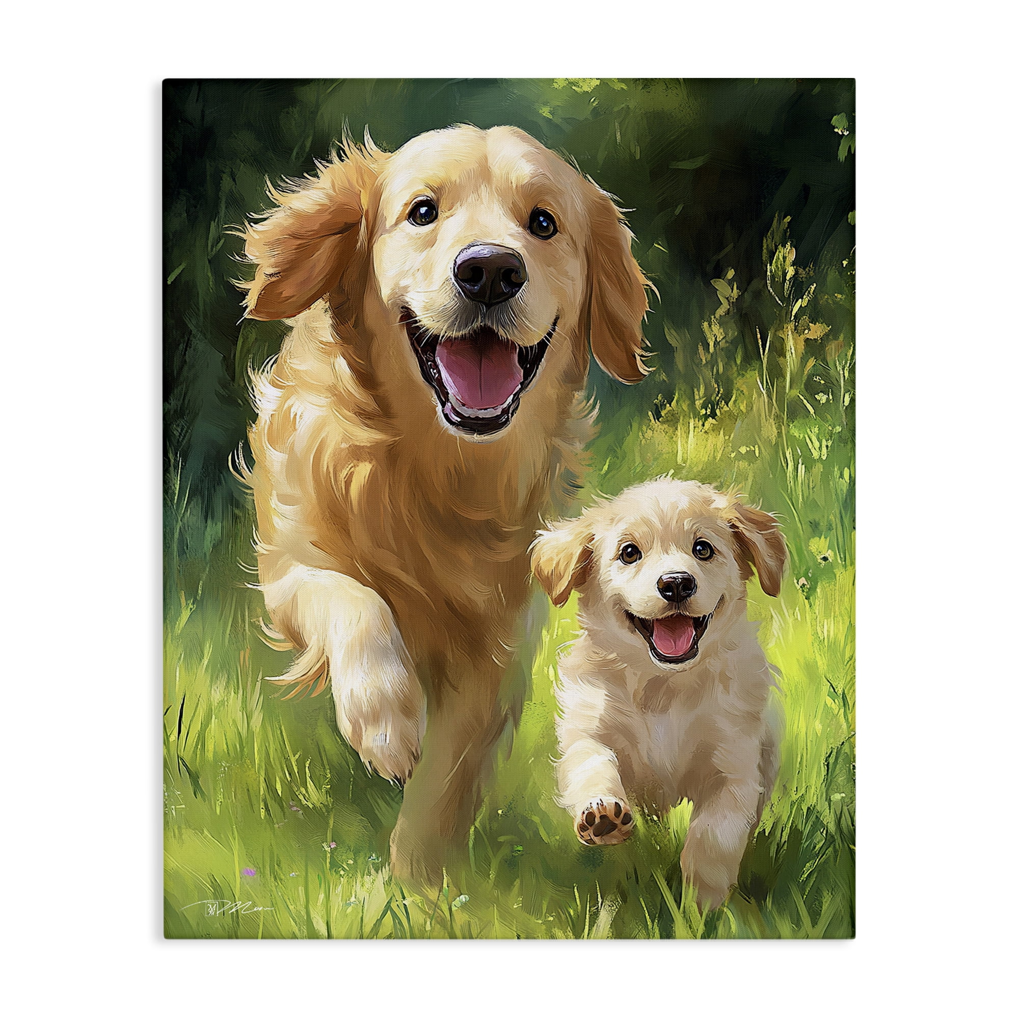 Father & Son Labrador Canvas Wall Art, design by Momart