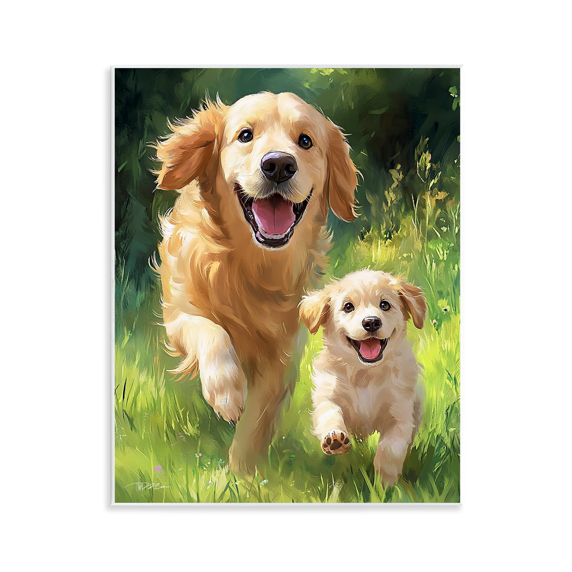 Father & Son Labrador Wall Plaque Art, design by Momart