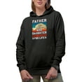 thumbnail image 1 of Father and Daughter, Best Friends for Life, Father's Day, Black Hooded Sweatshirt or Hoodie, Small, 1 of 5