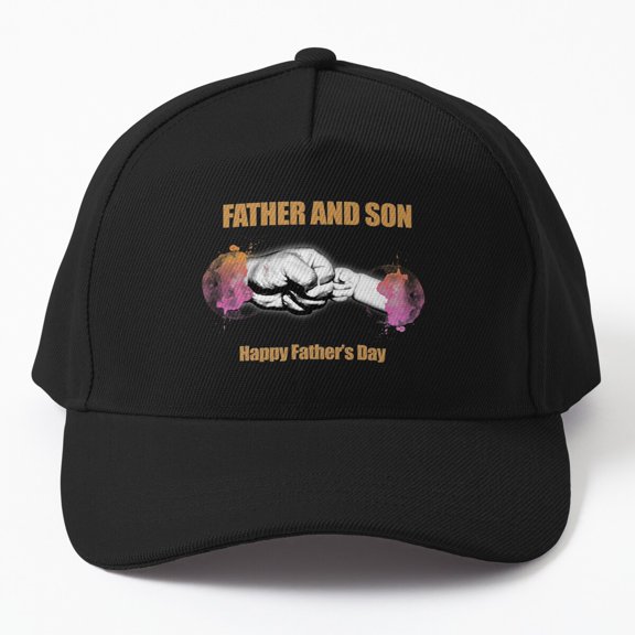 Father and Son Baseball Hat, Step Family Gift and Bond Design, Classic Everyday Cap