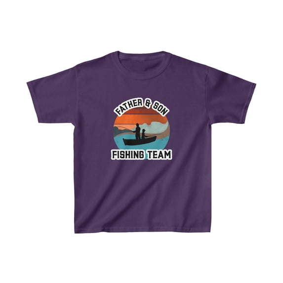 Father and Son Fishing Team" Kids T-Shirt - Father's Day Gift!