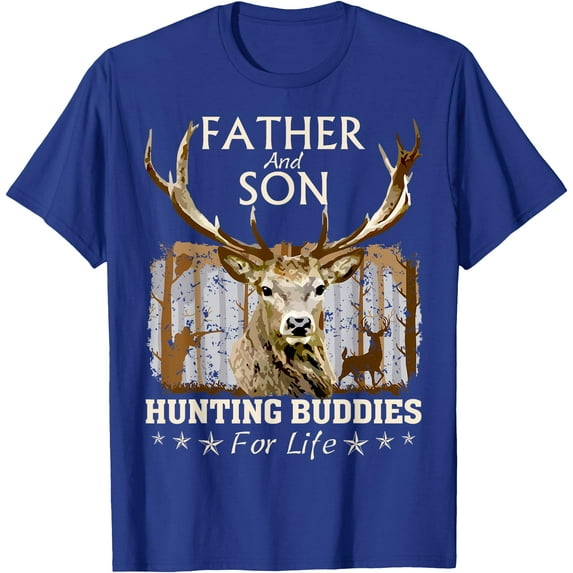 Father and Son Hunting Buddies For Life Hunter Husband Dad Softstyle Unisex T-Shirt,Royal Blue Color,Size 5XL