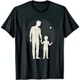 thumbnail image 1 of Father and Son T-Shirt Literary Design with Star Black Tee, 1 of 5