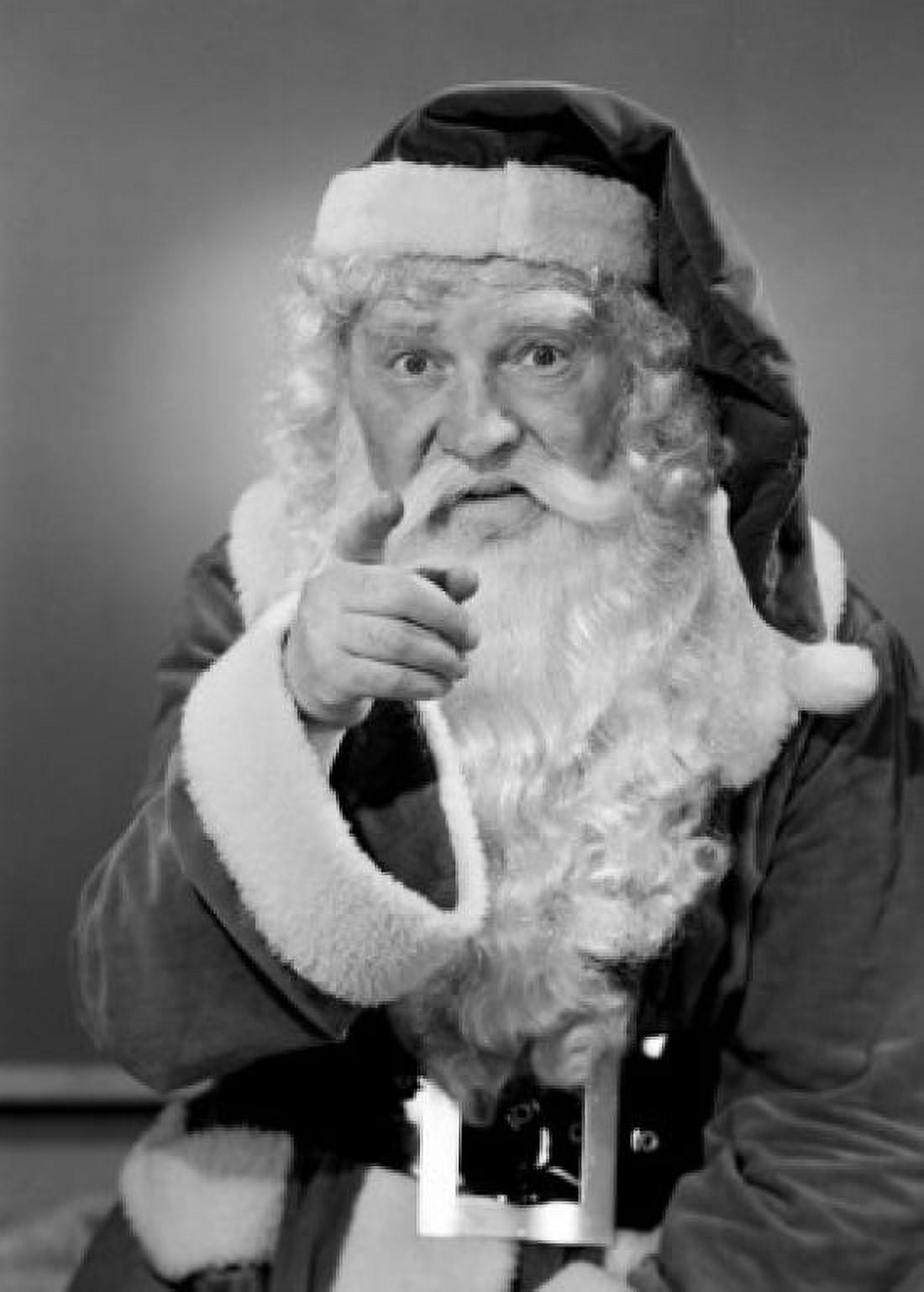 Father christmas pointing finger at camera Canvas Art - (18 x 24)
