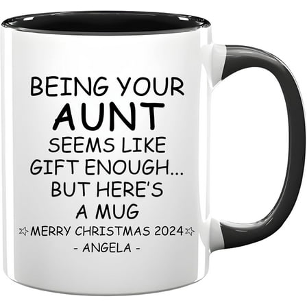 Being Your Father-in-law Seems Like Gift Enough Ceramic Coffee Mug 11Oz, Funny Novelty Coffee Mugs For Women Men-Gift for Christmas, Holiday, Birthday-Personalized Cup, Custom Mug with Name, Color