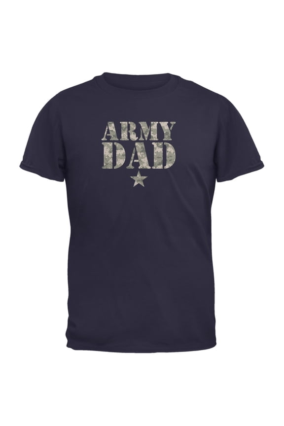 Father's Day Army Dad Navy Adult T-Shirt - Small