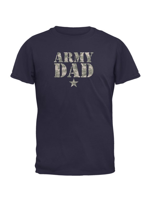 Father's Day Army Dad Navy Adult T-Shirt - Small