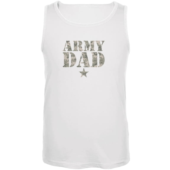 Father's Day Army Dad White Adult Tank Top