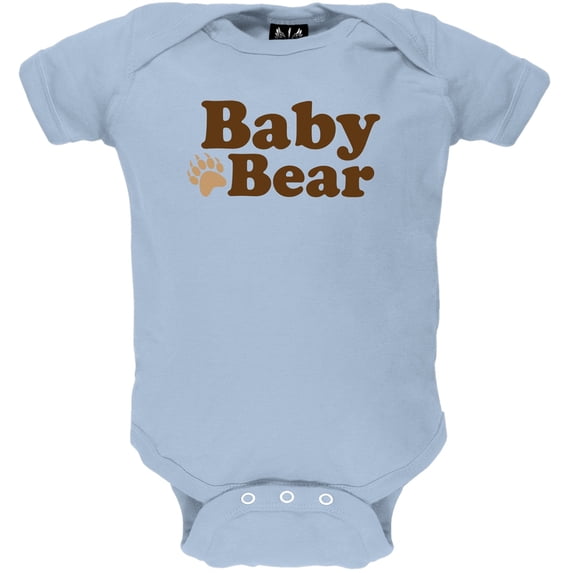 Father's Day - Baby Bear Light Blue Baby One Piece - 9-12 months