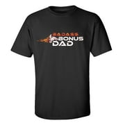 Father's Day Badass Bonus Dad Short Sleeve T-Shirt-Black-small