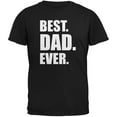 thumbnail image 1 of Father's Day Best Dad Ever Black Adult T-Shirt - Medium, 1 of 1