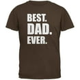 thumbnail image 1 of Father's Day Best Dad Ever Brown Adult T-Shirt - Large, 1 of 1