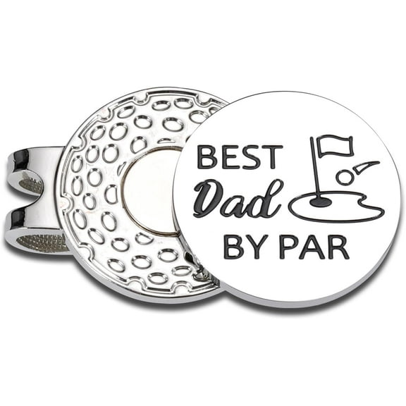 Father's Day Best Dad Par Golf Gifts for Dads Men Funny Golf Ball Markers Golf Balls for Dads Sons Daughters Golf Accessories for Men Birthday Gifts for Dads Stepfather Husband Christmas