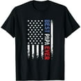 thumbnail image 1 of Father's Day Best Papa Ever with US American Flag T-Shirt, 1 of 3