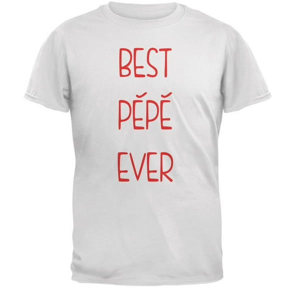 Father's Day Best Pepe Ever Mens T Shirt White 4X-LG